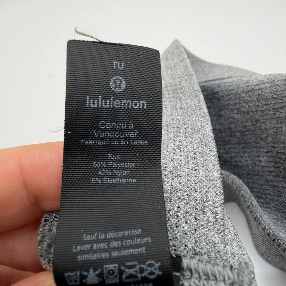 Pre-owned Unisex? Lululemon‎ THICK stretch headband in heather gray - OS!